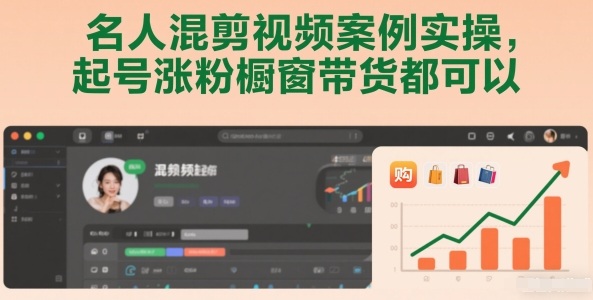 名人混剪视频案例实操，起号涨粉橱窗带货都可以-一个小目标云网创