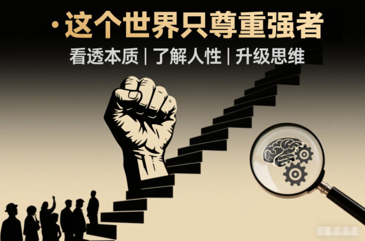 开悟1.0：这个世界只尊重强者，看透本质-了解人性-升级思维-一个小目标云网创