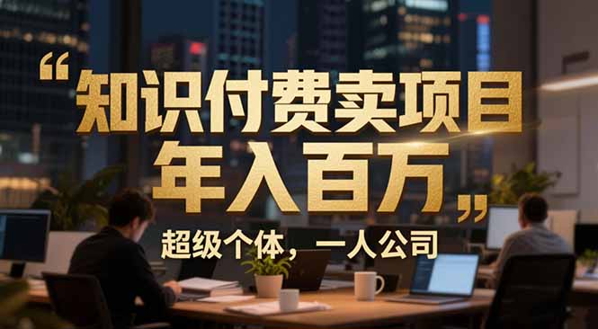 从0到年入百万:超级个体实战心得公开,个人IP×精准引流×成交系统全拆解-灵感工坊云网创