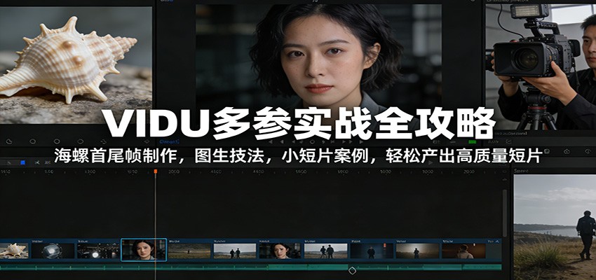 VIDU多参实战全攻略：海螺首尾帧制作，图生技法，小短片案例，轻松产出高质量短片-一个小目标云网创